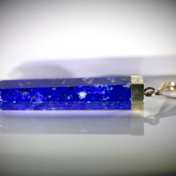 Lapis Lazuli 35.55ct Solid 925 Silver Pendant - Picture 4 of 5
